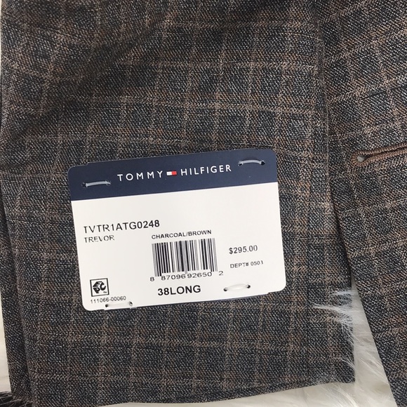 Tommy Hilfiger Mens Suit Separate Brown Size 38 Long Blazer Modern $295